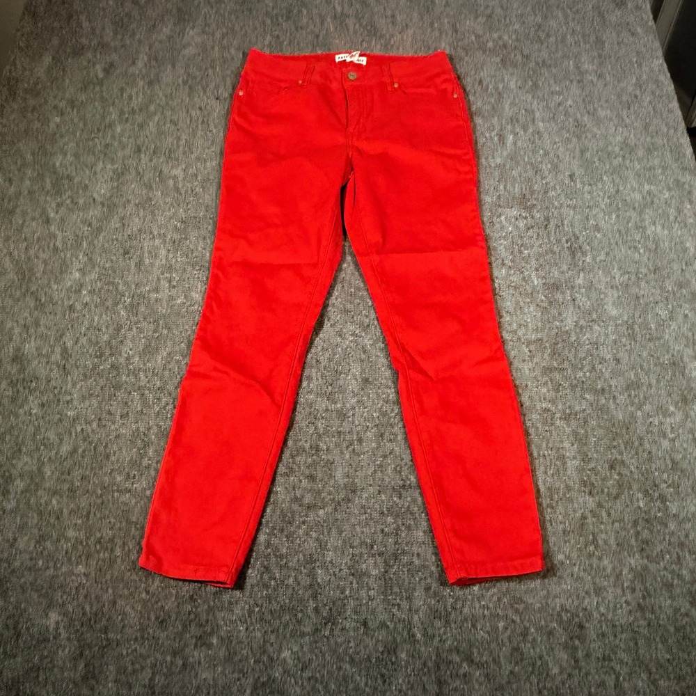 Artisan NY Womens Red‎ Skinny Jeans Mid Rise Slim Fit Pants Size 6